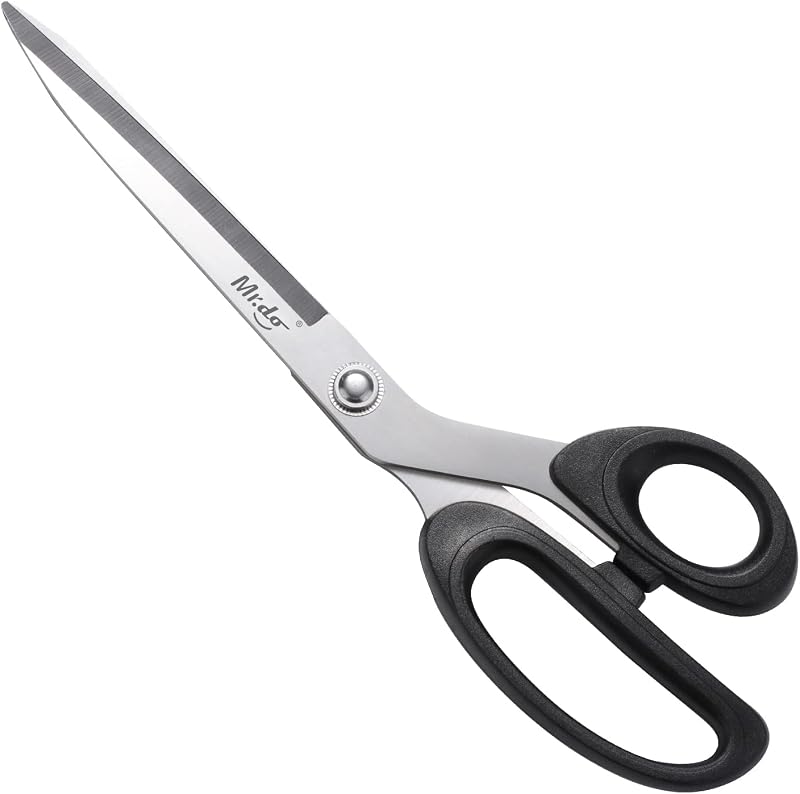 Mr.do 10" Fabric Scissors Heavy Duty Stainless Steel for Tailoring & Crafting