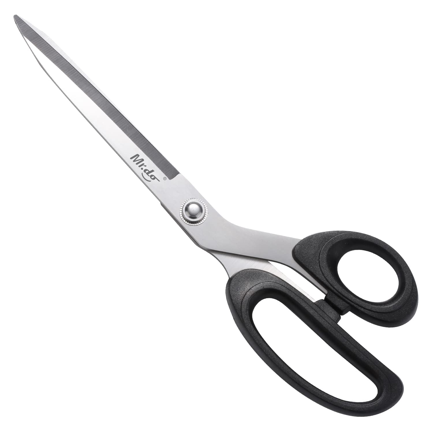 Mr.do Fabric Scissors 10 inch Sewing Scissors All Purpose Sharp Heavy Duty for Cutting Clothes Leather Classic Stainless Steel Professional Fabric Shears for Tailor Office Home