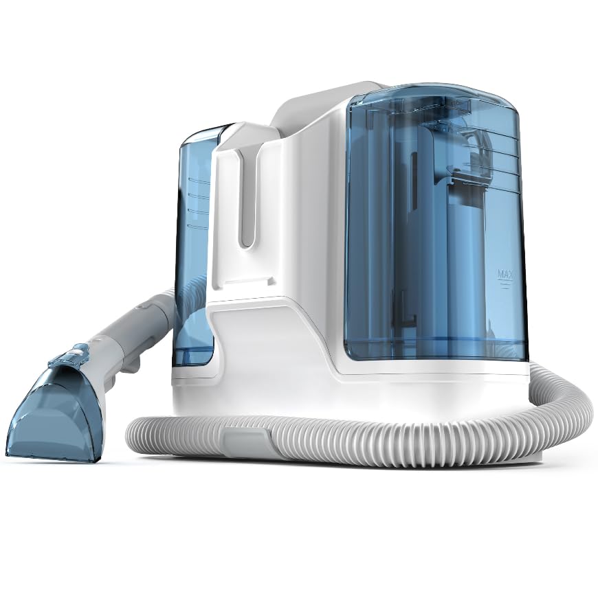 Photo 1 of Rivenara Carpet Cleaner Machine Upholstery - 450W Shampooer Portable for Couch Rug Sofa Car Seat Furniture Fabric Wet Vacuum Spot Handheld Small Mini Car Water Aspiradora de Agua Deep Extractor Washer