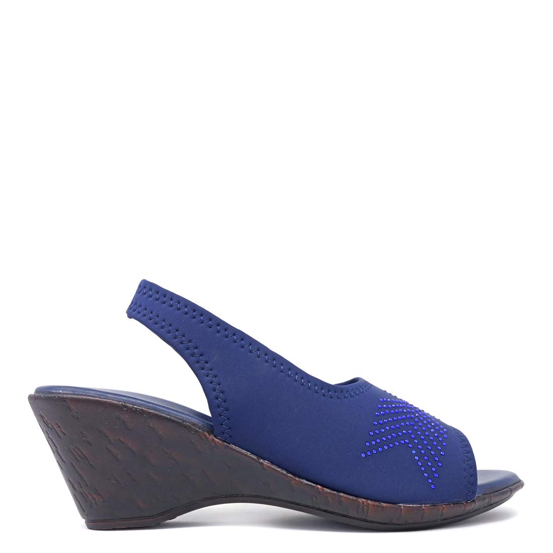 ICON Designer Casual Sandals for Women (Blue 1) Size 10: Amazon.in