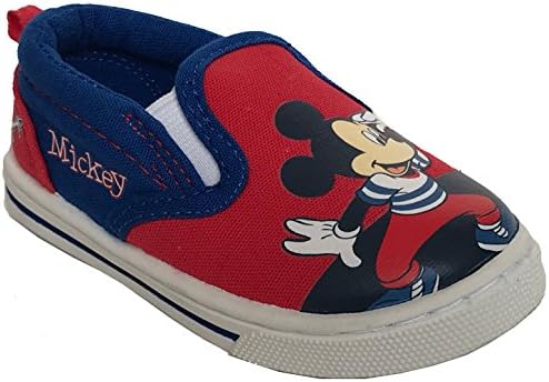 Mickey Mouse Boys Casual Canvas Shoes Baby Slip on Sneaker