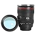 Wrcibor Coffee Mug with Transparent Lid Camera Lens Cup Stainless Steel Caniam 24-105mm, 12oz …