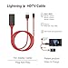Lightning to HDMI CABLE-1080P HDTV Lightning to HDMI Adapter Cable, IOS to HDMI Digital Audio 1080P HDTV Cable for iPhone x,8/7 Plus,6/6S Plus,5 Plus/5S/iPad/iPod Touch Models, Projector