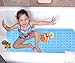 Wimaha XL Bathtub Mat, Bath Shower Mat Non Slip for Bathroom, Machine Washable, Ideal for Kids Toddler Senior, 39 x 16, Blue