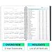 2021-2022 Weekly Planner - 2021-2022 Appointment Book, July. 2021 - June. 2022, 8.5 x 11, with 15-Minute Interval + Thick Paper + Pocket + Twin-Wire Binding - Black Leather
