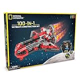NATIONAL GEOGRAPHIC Ultimate Construction Engineering Set - Build 100 Unique Motorized Models: Helicopters, Cars, Animals and More - STEM Learning