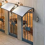 Yaheetech Outdoor Window Awning Porch Canopy 240 x 80 x 23 cm Black view 4