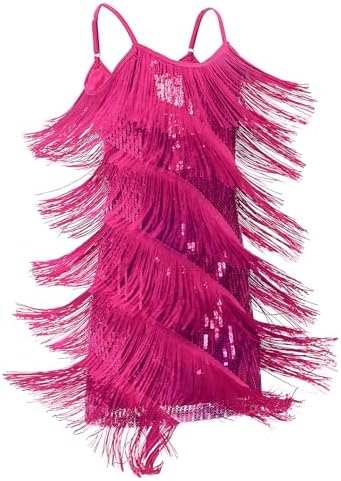 pink flapper dress amazon 1920s Fringe Party Prom Tassel Dress Women Flapper Dress Cocktail Great Gatsby