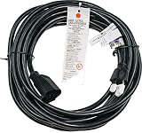 Barium Electric | 25 Ft Extension Cord - Black | 16 AWG | 1625 Watt | 13 Amp | 120 Volt - Electronics, Appliances, Power Tools - 3 prong, 16 gauge, w/ ground, 110-125V