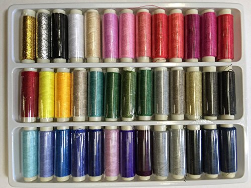 39 assorted color 200 yard per unit advanced polyester sewing thr…
