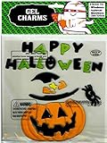 Happy Halloween Jack-O-Lantern Gel Window Clings