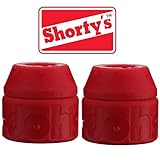 Shorty's Red Doh-Doh Bushings 95a Medium Hard (2 sets) For Skateboards & Longboards