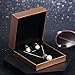KAVANI Rose Gold Plated Elegant Pearl Pendant Necklace Earrings Set Jewelry Set for Women