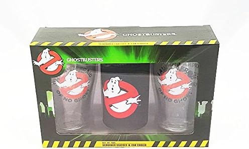 Licenssing Essentials Ghostbusters Schooners &amp; Can Cooler Stubby Holder Gift Set