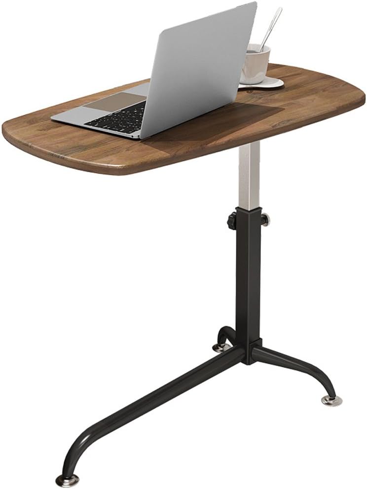 YM Height Adjustable Laptop Table,Bedroom Living Room Sofa Side Bedside Lazy Table Can Move Collapsible 62 * 38 * 67-98.5cm