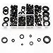 8 Sizes Rubber Grommet Kit Ring Assortment Set Electrical Gasket Tools for Wire, Cable and Plug (180 Pcs)