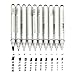 Precision Micro-Line Pens, Fineliner,Multiliner,Waterproof Archival ink For Artist Illustration, Office Documents, Scrapbooking, Technical Drawing -10 Pcs