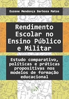 Livro RENDIMENTO ESCOLAR NO ENSINO PÚBLICO E MILITAR: estudo comparativo, políticas e práticas propositivas nos modelos de formação educacional