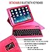 Alpatronix iPad Case with Keyboard, 9.7 inch KX130 Leather iPad Cover w/Detachable Wireless Bluetooth Keyboard Compatible w/Apple iPad 6 (2018), iPad 5 (2017), iPad Pro 9.7 & iPad Air 2/1 – Pink