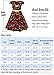 Bonny Billy Little Girls Classy Vintage Floral Swing Kids Party Dress with Belt 4-5 Years Red