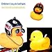 nowxt Cartoon Bike Bell, 2 Pcs Duck Bicycle Bell Squeeze Horns Cycling Bell with LED Light for Kids Sport Outdoor