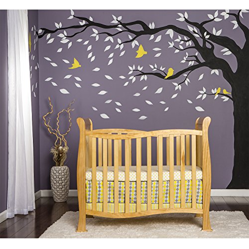 Dream On Me Piper 4-in-1 Convertible Mini Crib, Natural