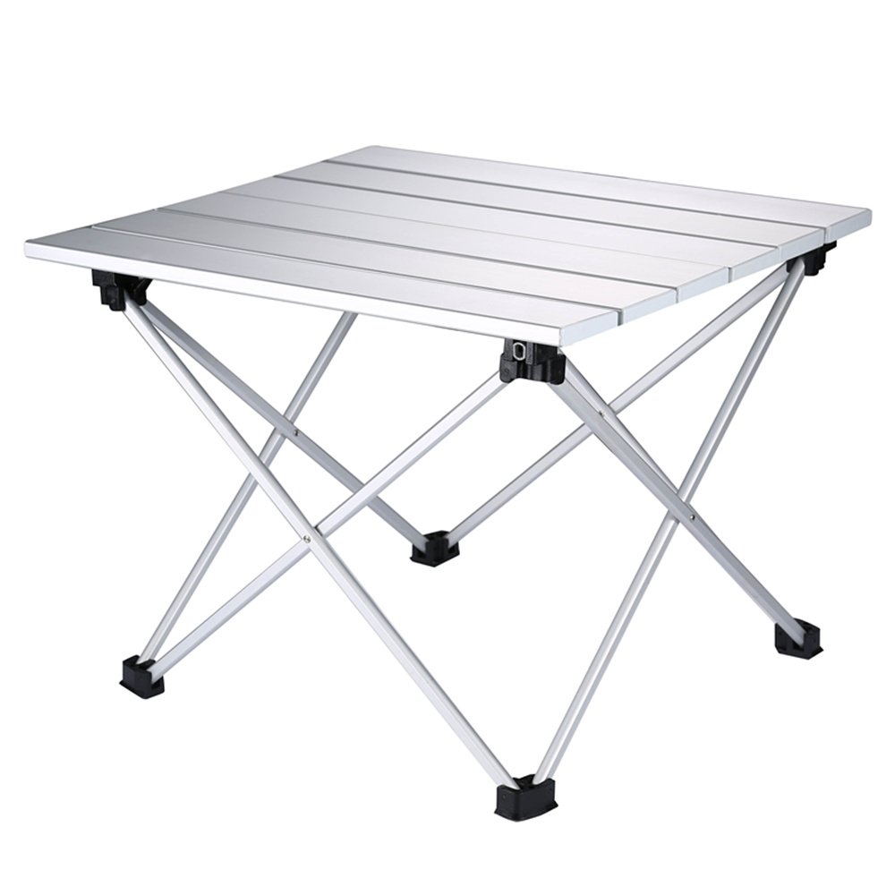 EnjoyableStore アウトドアテーブル キャンプ用 折りたたみテーブル ロールテーブル アルミ 収納バッグ付き 軽量 コンパクト キャンパーズコレクション 5色