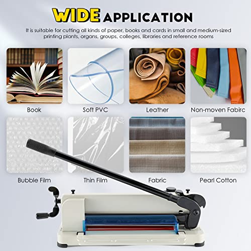 CGOLDENWALL Paper Cutter, Industrial Guillotine, 0.03 mm Precision Cutting Precision, 400 Sheets - 4 cm Maximum Cutting Thickness, Suitable for Office, Production, Leather Fabrics