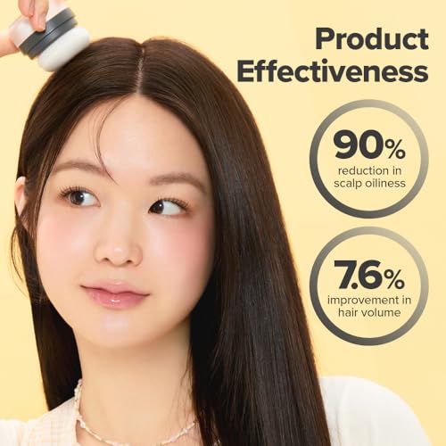 I DEW CARE Tap Secret Dry Shampoo Powder with Biotin - Tap Secret Original | Strengthening & Volumizing, Refillable, Travel size, Non-aerosol, Brunette, Korean Ginseng, Dry Shampoo for Women, 0.24 Oz