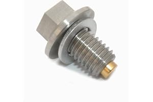 GoldPlug | Made in USA | M12x1.75 | Stainless Magnetic Drain Plug, Fits All Chevy/GMC 2020-2025 Except 6.6l, Fits All Ford Cars/SUVs Except 3.0l and 2.7l V6 | AP04 | Includes SW01 Washer |