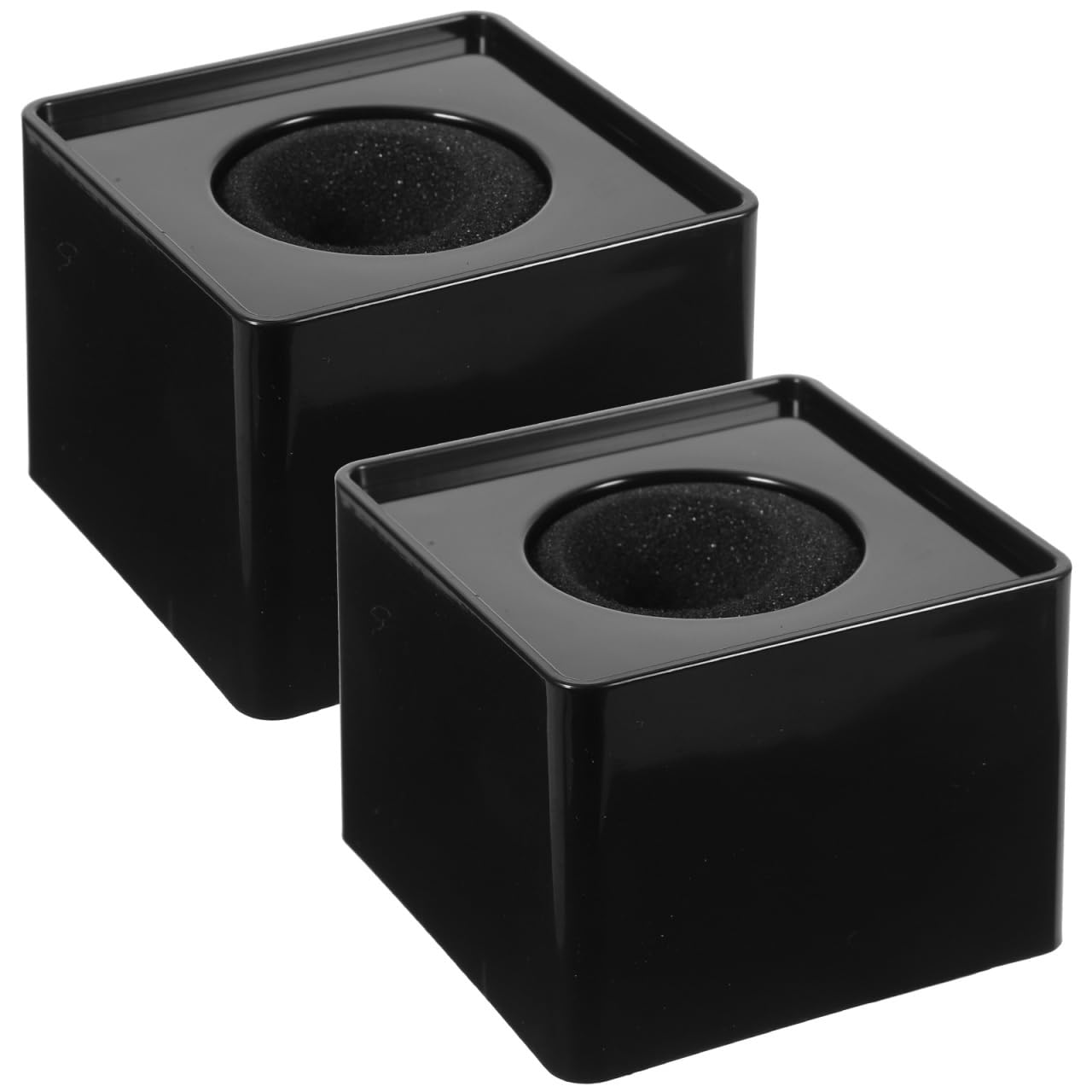 Healeved Portable Injection Molding Square Microphone Flag Station Logo Holder for Professional Interview and Press Conference Use Easy to Carry Logo Display