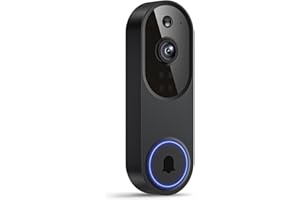 SnapGlow Wireless Video Doorbell Camera, Battery Powered, AI Human and Motion Detection, 2 Way Talk, Night Vision, Cloud Storage (Sold Separately), 2.4G WiFi Only, Indoor/Outdoor Surveillance