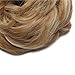 Benehair Hair Bun Hairpiece Scrunchy Updo Hair Pieces Fluffy Scrunchies Donut Hairpiece Synthetic Curly Wavy Messy Chignons With Elastic Rubber Band Golden Blonde & Bleach Blonde-Thicker 2pcs 70g