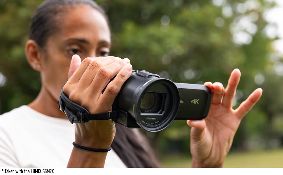 Panasonic VX3 (HC-VX3) 4K Camcorder, Lightweight Video Camera, Record Memories and Moments That Last