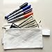 Augbunny 100% Cotton 16oz Canvas Zipper Makeup Pouch, Coin Purse, Cellphone Purse, Pen/Pencil Case 5-pack