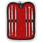 CCS Blackhead Remover Pimple Extractor with Instructions for Acne Comedone Whitehead Blemish Zit Removal Tool Kit