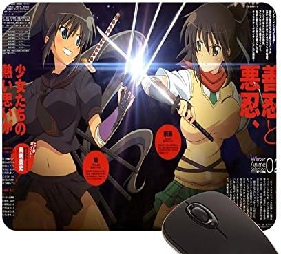 Beautiful Girl Arao Hideyuki Asuka Senran Kagura Homura Seifuku Sword mouse pad (22x18cm)