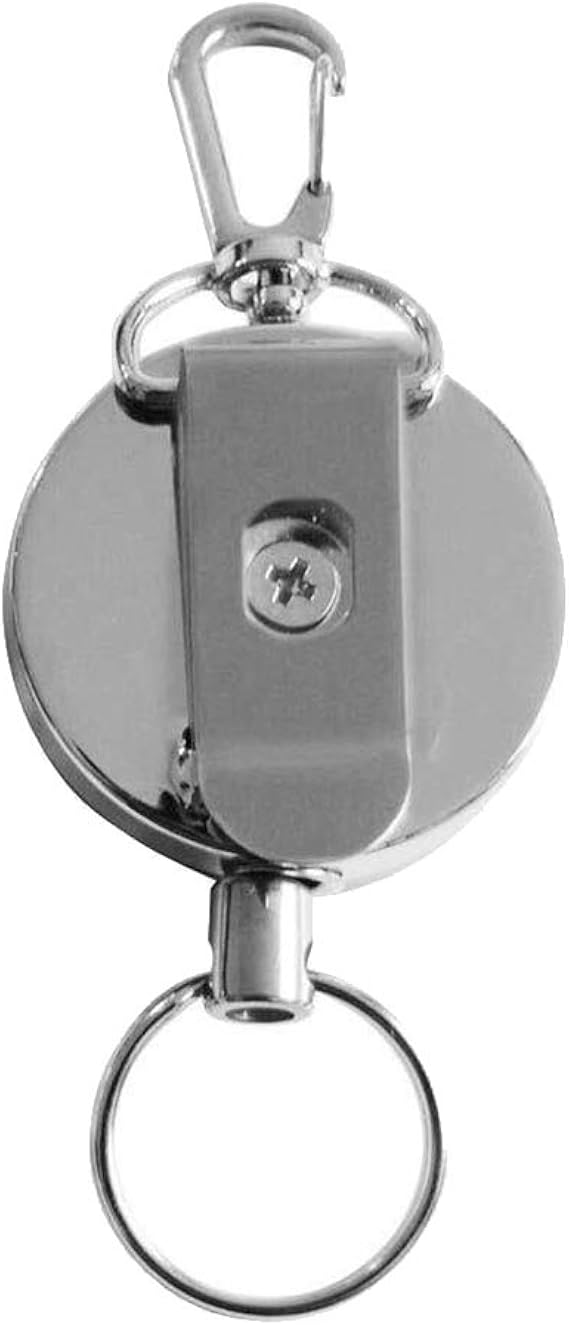 Amazon Co Jp キーホルダー 伸縮キーチェーン 丸型 メンズ 紛失防止 60 チェーン 鋼線コード 引き込み式 キーリング 服 ファッション小物