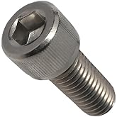 1/4-20 x 7/8 Socket Head Cap Screws, Full Thread, Allen Socket Drive, Stainless Steel 18-8, Bright Finish, Quantity 25 Pieces By Fastenere