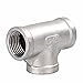 ProMaker Brewing 2Pcs Stainless Steel 304 Cast Tee Pipe Fitting Class 150 1/2