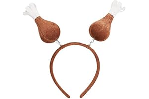 AMSCAN Thanksgiving Brown Plush Turkey Drumstick Headbopper | Party Accessor