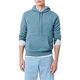 Lacoste mens Men's Long Sleeve Solid Pop Over SweaterSweatshirt