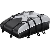 Sailnovo Rooftop Cargo Carrier,20 Cubic feet for Cars with/Without Rack | Soft PVC Waterproof Rooftop Cargo Bag with Strap,Anti-Slip Mat,Padlock,Foldable Car Top Carrier for Road Trip Camping