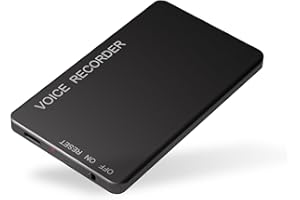 64GB Voice Activated Recorder with 40Hrs Long Recoring Time, 1536Kbps Digital Voice Recorder with Metal Housing, Ideal for In