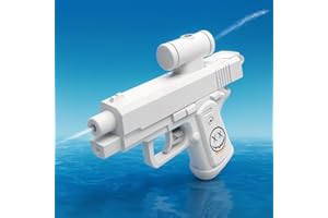OVOHAPIA Prank Water Gun, Reverse Spray Toy That Splashes Back on The Holder, Funny Squirt Gun for Teens & Family, Joke Toy for Summer Parties (White)