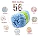 joylve Knitting Yarn Skein Baby Super Smooth Worsted Soft Natural Silk Wool Fiber Sliver