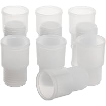 Bouchons Caoutchouc Silicone Stonylab - Lot De 10, Taille 6#, Conique Blanc