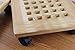 Yeme Pine Wood Square Plant Dolly/Caddy Plant Stand with Roller, 10