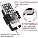 Car Mount,Car Phone Holder Bvenko Hide Lightning Cable and 360° Swivel Air Vent Car Phone Mount with A Quick Release Button Silicone pad Phone Holder for iPhone X,8/7Plus,Galaxy S8 and More