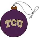 GRAPHICS & MORE TCU Primary Logo Wood Christmas Tree Holiday Ornament